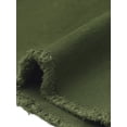 thumbnail image 5 of INSPIRE CHIC Denim Skirt for Women's Casual Distressed Knee Length Jeans Skirts L Olive Green, 5 of 6