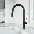 thumbnail image 4 of VIGO Greenwich Single Handle Pull-Down Sprayer Kitchen Faucet in Matte Black, 4 of 10