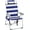 Blue Stripes, variant on Ambifirner Beach Recliner - Aircraft Aluminum Frame & Military-Grade 600D Oxford, 20"W Seat with 5-Level Adjustment