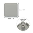 thumbnail image 2 of Unique Bargains Standard Plastic Square Aluminum Extrusion End Cap Grey 30x30mm Trolley, Fish Tank Rack, Storage Rack 40Pcs, 2 of 6