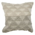 thumbnail image 3 of Ox Bay Gray Color Block Organic Cotton Square 4 Piece Pillow Cover Set, 3 of 10