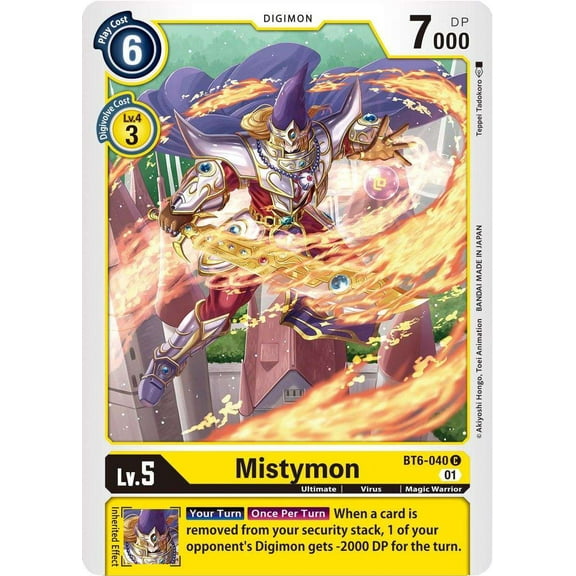 Digimon Double Diamond Common Mistymon BT6-040