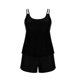 thumbnail image 1 of Trajes de baño para mujer Traje de baño para mujer Camiseta sin mangas lisa Traje de baño de dos piezas con pantalones cortos Trajes de baño para mujer Trajes de baño para mujer Trajes de baño de moda, 1 of 3
