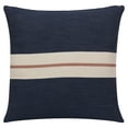 thumbnail image 6 of Ox Bay Xander 24" x 24" Dark Blue Striped Cotton Adult Decorative Throw Pillow Cover, 6 of 9