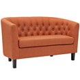 thumbnail image 1 of Modway Prospect Upholstered Contemporary Modern Loveseat In Orange, 1 of 4