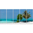 thumbnail image 2 of Plage avec Sable Blanc et Eau Turquoise - Uvre d'Art Moderne sur Toile, 2 of 3