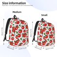 thumbnail image 3 of Yiaed Hand Drawn Tomatoes Print Backpack, Premium Laptop Backpack, Travel Backpack for Women, Lightweight Backpacks, Comfortable Back Pack-Medium, 3 of 7