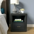 thumbnail image 3 of Boyd Sleep Lombardi Upholstered Faux Leather Nightstand, 3 of 6