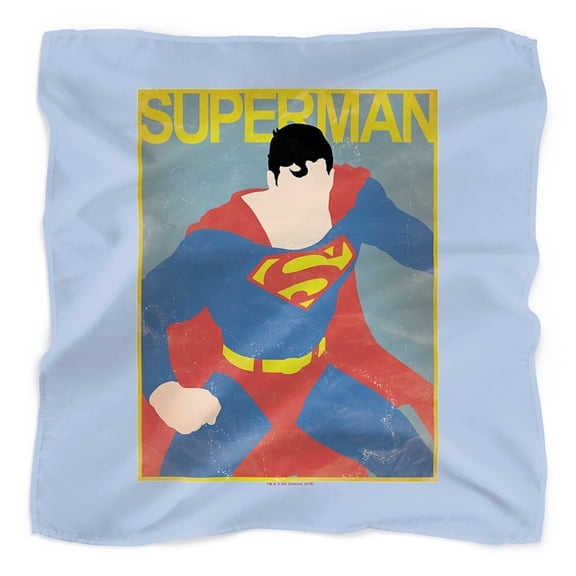 Superman Simple Poster Bandana (21 in x 21 in)