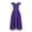 Purple, variant on Manyakai Kids Flower Girls Elegant Chiffon Dress Bridesmaid Off Shoulder A-Line Dress Wedding Purple 10