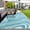 Lake green / light blue / white, variant on Studyset Outdoor Rug 9x12 Patio Waterproof,Abstract Outdoor Plastic Straw Rug Camping Rugs for Outside Your RV,Reversible Foldable Mats with Portable Bag,Plastic Straw Carpet for Balcony,Backyard