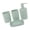 Green, variant on Modern Bathroom Accessories Set 4 Piece Press Bottle Toothbrush Organized Plastic Storage