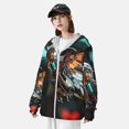thumbnail image 3 of Vsdgher Sweat à Capuche Imprimé Robot Colibri Futuriste pour Hommes Femmes, Manches Longues Protection Solaire Pêche pour Course Natation-3TG, 3 of 7