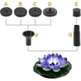 thumbnail image 4 of Flower Shape Solar Fountain Pump Panel & agrave; Water Birdbath Swimming Pool Fish Decor_Perfect Gift, 4 of 5
