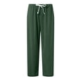 thumbnail image 5 of Fall Pants for Men Mens Corduroy Straight Leg Pants Solid Color Casual Baggy Pants Going Out Wide Leg Trouser with Pocket, 5 of 6