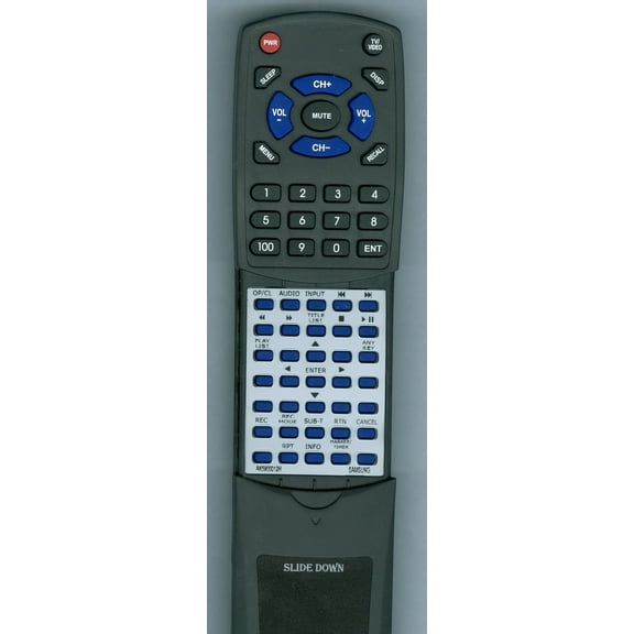 Replacement Remote for SAMSUNG AK59-00012H, AK5900012H, RTAK5900012H, 00012H, DVDR120, DVDR120AX