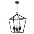 thumbnail image 4 of 6-Light Matte Black Pendant Lighting Kitchen Island Ceiling Mount Light Fixture with 36 inch Hanging Chain, 4 of 8