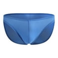 thumbnail image 2 of HUPOM Men'S Underwear Underwear For Men Pack Medium waist Comfort Waist Solid Thong Blue M, 2 of 3