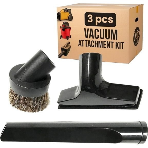 MP Maresh Products Household Cleaning Attachments Kit 9064300 Compatible with Shop Vac 1 1/4" Vacuum Cleaners Dust Brush Crevice Tool and Upholstery Nozzle (Household Cleaning Kit) C29