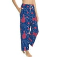 thumbnail image 2 of Xecao Chicken and Rooster Women's Straight Lounge Pajama Pants: The Epitome of Relaxed Sleepwear, 2 of 9