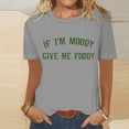 thumbnail image 1 of Fiudx Ofertas Flash Artículos En Oferta Camiseta Informal Ya La Moda con Cuello Redondo y Manga Corta para Mujer, 1 of 4