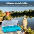 thumbnail image 4 of Sioweci Double-sided Lure Box Large Capacity Lightweight ABS Compartment Bait Box for Angling, 4 of 13