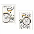 thumbnail image 2 of TrendyDecor4U V413-712W "Pedal it Out" Vignette 2 Pièces par Marla Rae, Blanc, 2 of 4