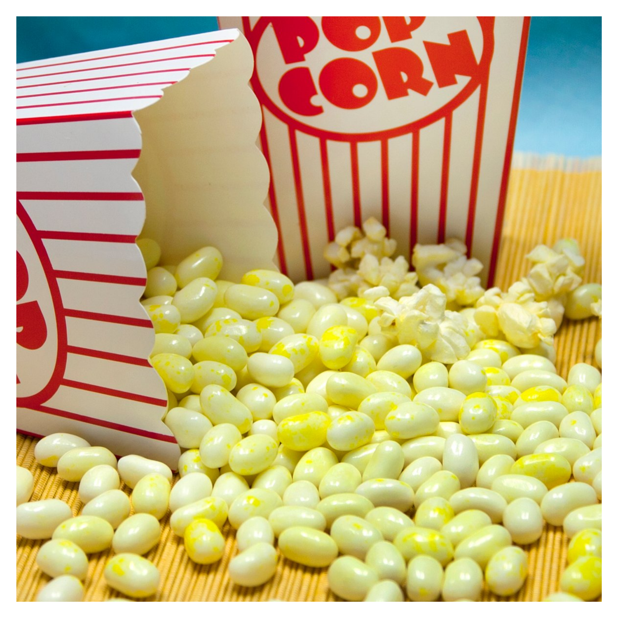 Jelly Belly Gourmet BUTTERED POPCORN 3.5 Oz. Grab & Go Bags 12 Case Count