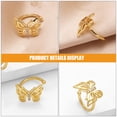 thumbnail image 3 of unbranded 1Par Aretes Clip on Butterfly Dorados Para Mujer Con Estilo Y Material, 3 of 8