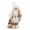 Snowflake scarf Santa, variant on Christmas Sitting Santa Hand Crafted White Silver Coat&Sequin shirt Santa Claus Figurines Doll with Gift Bag and Presents Christmas Decoration for Home Office Table Xmas Party Ornament Gift