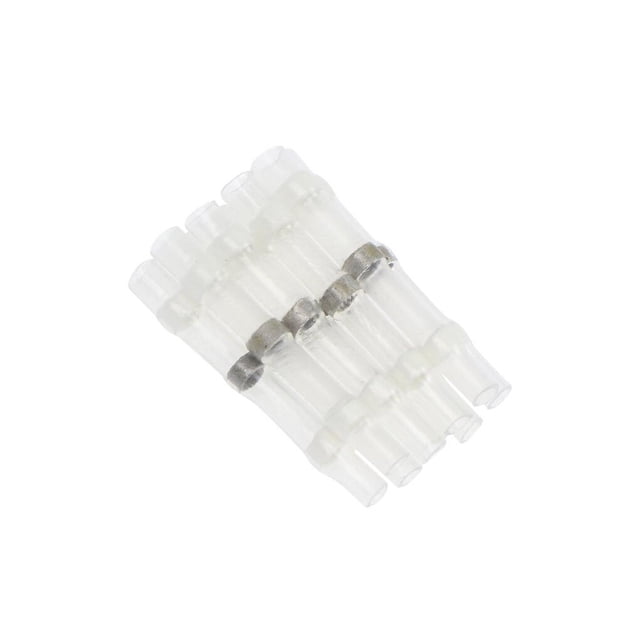 sweethay 300 Pcs Red Solder Seal Wire Electrical Marine Connection Connector Automotive Terminal Sleeve with Butt Soldering Crimp Electrónica miscelánea Blanco 10PCS