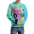 thumbnail image 6 of Adventure Time Jake The Dog Mens Womens Novelty Hoodie 3D Print Pullover Hooded Long Sleeve Sweatshirts Tops Blouse with Pocket, 6 of 8