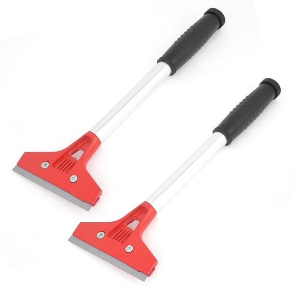 REGALWOVEN 2pcs Universal Vehicle Car Windshield Windscreen Cleaner Nonslip Handle Metal Blade Ice Snow Scraper 30cm Long