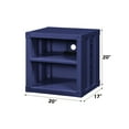 thumbnail image 3 of Blue Nightstand with USB and Organization | Two Open Compartments | Metal Frame and Iron Plate | Solve Bedroom Storage Issues, 3 of 3