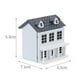 thumbnail image 5 of 2x1:12 Adornos Madera Casa Pequeña Decoración Azul Sunnimix Miniaturas de casa de muñecas, 5 of 8