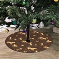thumbnail image 2 of FMSHPON Brown Horses Xmas Christmas Tree Skirt Stand Mat for Holiday Party Decoration Indoor Outdoor 36 inches, 2 of 3