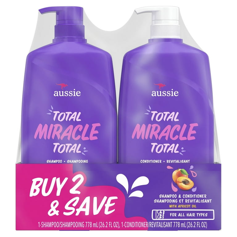 Aussie Total Miracle, Apricot & Macadamia Oil, Paraben Free