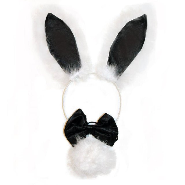 Diadema Con orejas de Conejo perfecl para mujeres y niñas Con pajarita y cola