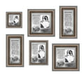 thumbnail image 6 of Picture Frame Set, 6 Piece Customizable Gallery Multi pack, 2-8x8, 2-4x10, 1-4x4, 1-5x7 for Tabletop or Wall Display, 6 of 6