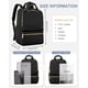 thumbnail image 2 of Mochila de viaje wepadre negra para mujer impermeable 15.6 pulgadas, 2 of 8
