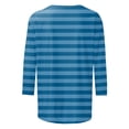 thumbnail image 3 of Hauts pour Femmes Chemises Mi-Longues Manches Trois Quarts Chemises Graphiques T-Shirts T-Shirts Décontractés Hauts Tunique à Col Rond Femmes Haut Chemises à Manches Longues Course Chemise à Manches Longues Femmes Courte Femmes Ample, 3 of 3