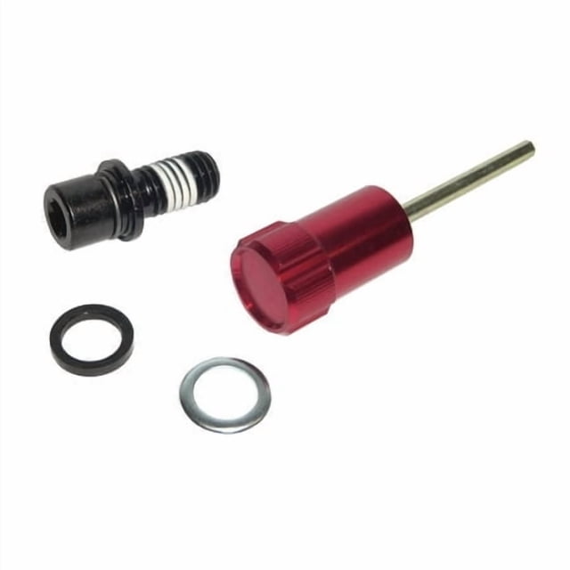 Rock Shox R0645000 Rebound Adjuster Knob/Bolt Kit Aluminium (Short), 114310645000, Red