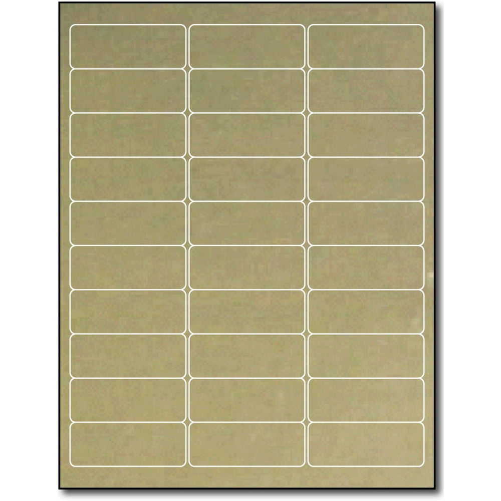 Gold Foil Address Labels for Laser Printers (2 5/8