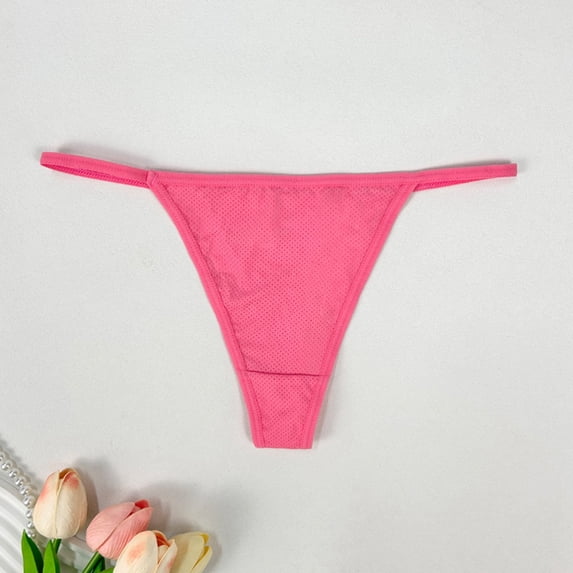 uikmnh Women's Seamless Sporty Triangle Thong Panties Everyday Comfort Stylish Stretch Soft Underwear Size:L