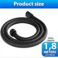 thumbnail image 2 of Stainless Steel Shower Hose Anti-Kink Universal Bathroom Hose 200cm with Brass Fittings, 2 of 3