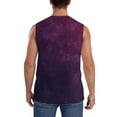 thumbnail image 4 of Fotbe Black Dark Blue Purple Men's Camiseta sin Mangas Estampada para Hombres, Playera Casual para Gimnasio, Entrenamiento, Playa-XX-Large, 4 of 7
