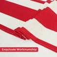 thumbnail image 5 of DriftAway Red White Striped Table Runner Linen Farmhouse Table Runner for Fall Thanksgiving Christmas Holidays Seasonal Kitchen Dining Table Decoration for Indoor Outdoor Home Party 13 x 72 Inch, 5 of 8