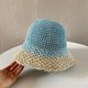 thumbnail image 1 of Sombrero de Sol de paja para mujer, accesorio de playa de verano, flexible, protección UV, ala ancha, suave, plegable, para vacaciones al aire libre, 1 of 3
