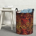 thumbnail image 6 of Burn Curved Line Fire Foldable Laundry Hamper with Handle Storage Basket for Clothes Toys & Organizing, 6 of 6