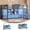 Gray, variant on Twin Size Low Loft Bed with 9 Storage Drawers, Bookcase and LED Lights, House-Shaped Metal Twin Loft Bed with Step Stool and Safety Guardrail, Loft Bed with Under-Bed Play Space, White